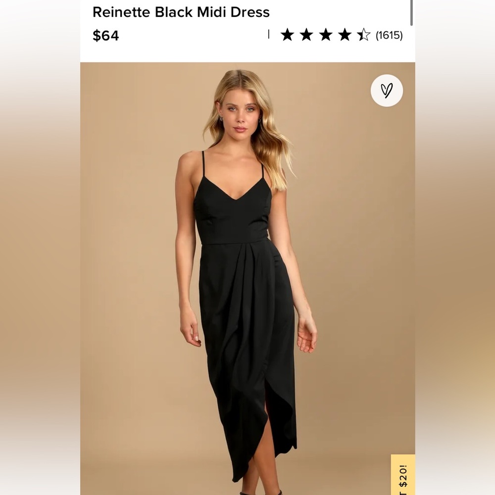 Lulus Reinette Black dress